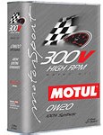 Масло моторное синтетическое 300V HIGH RPM 0W-20, 2л