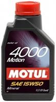 Масло моторное минеральное 4000 MOTION 15W-50, 1л